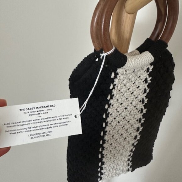 Laude the Label Gabby Mini Macrame Bag - Picture 2 of 4